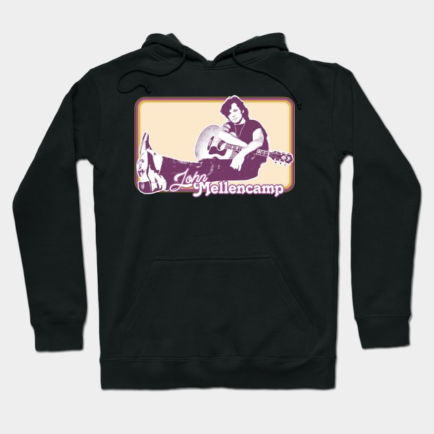 John Mellencamp // Retro Fan Art Design Hoodie by DankFutura